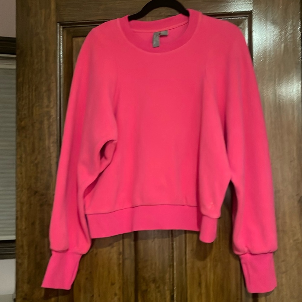 Sweaty Betty Hot Pink Compass Sherpa Fleece SZ L